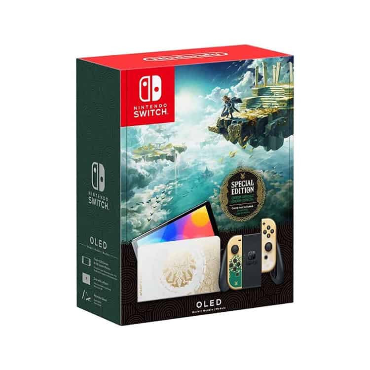 نینتندو سوییچ مدل اولد طرح باندل زلدا Zelda Edition کپی خور همراه با رم ۱۲۸ گیگ فول گیمکارکرده در حد نو